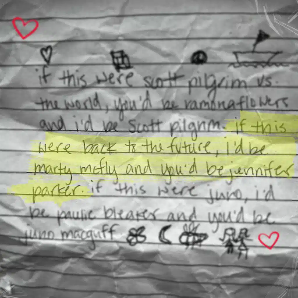 If this were back to the future i'd be marty mcfly and you'd be jennifer parker.