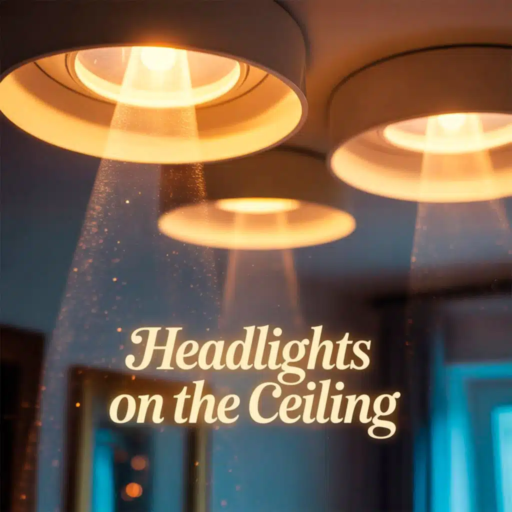 Headlights on the Ceiling