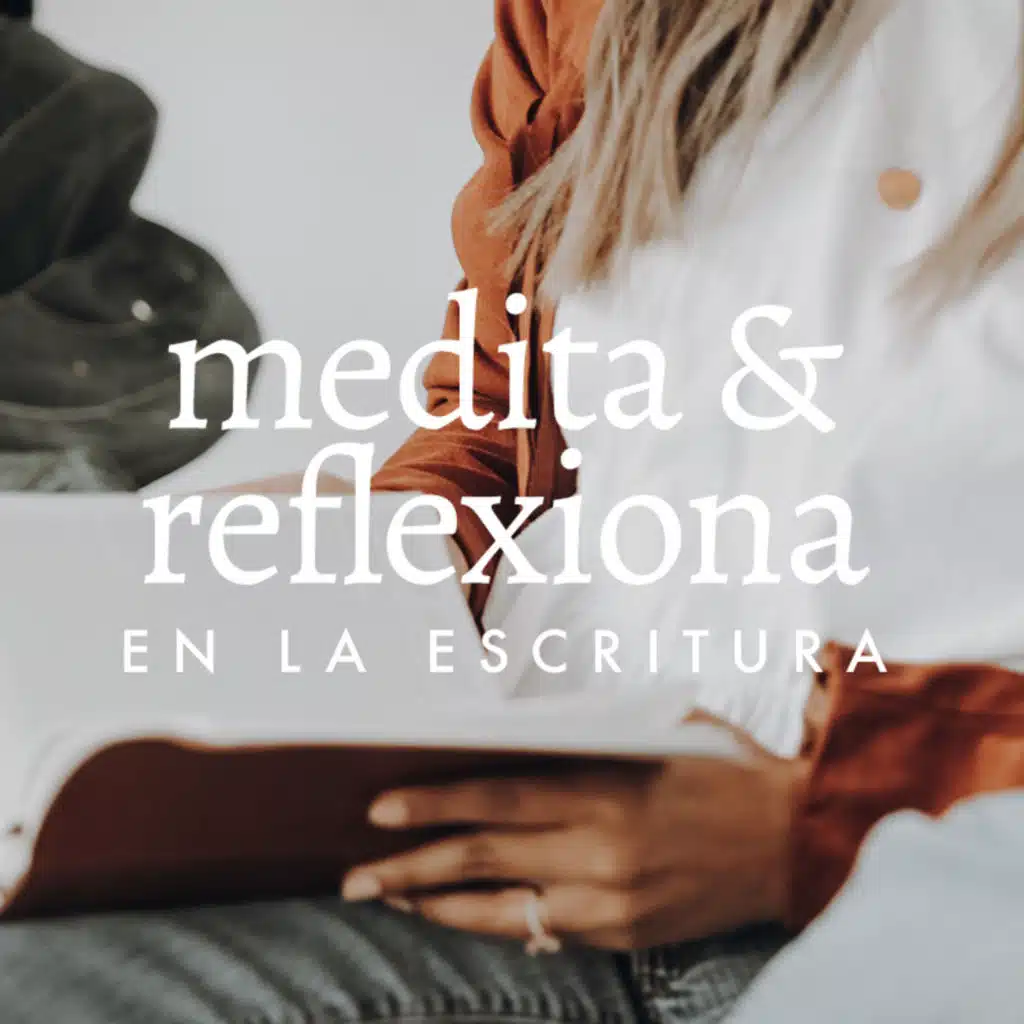 Medita y reflexiona en la Escritura