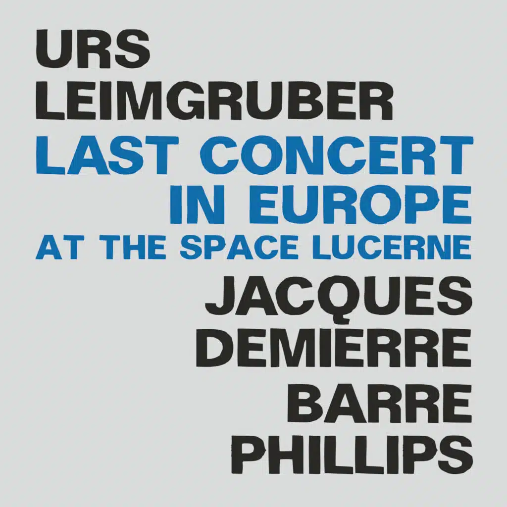 Last Concert in Europe at the Space Lucerne (Live in Lucerne)