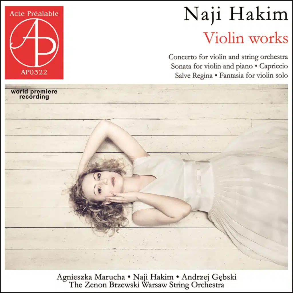 Naji Hakim: Works for violin (World Premiere Recording)