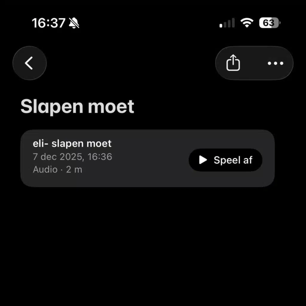 Slapen moet