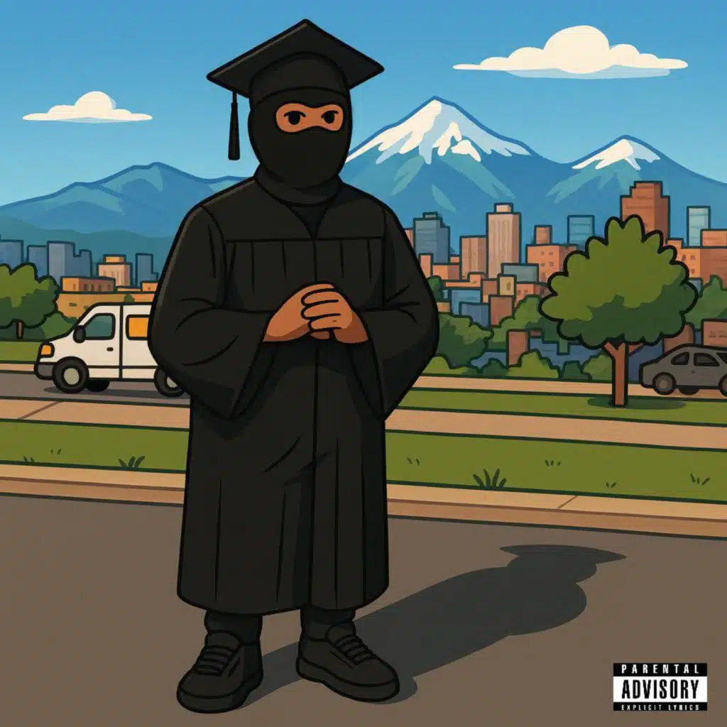 Black Static Blue Flame