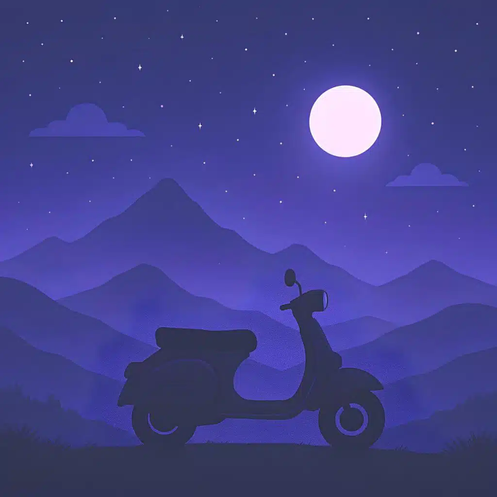 Traveling on a scooter