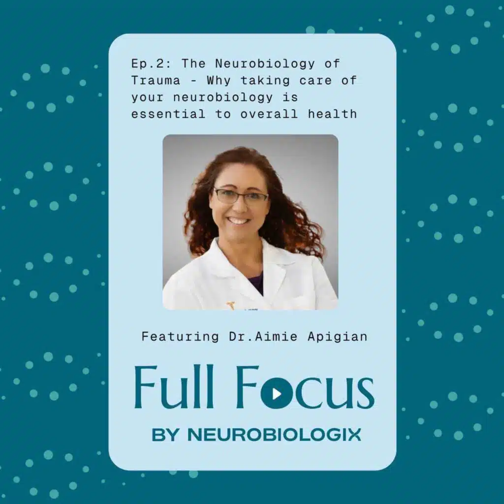 Ep. 2: The Neurobiology of Trauma - Why taking care your neurobiology is essential to overall heath Featuring Dr. Aimie Apigian
