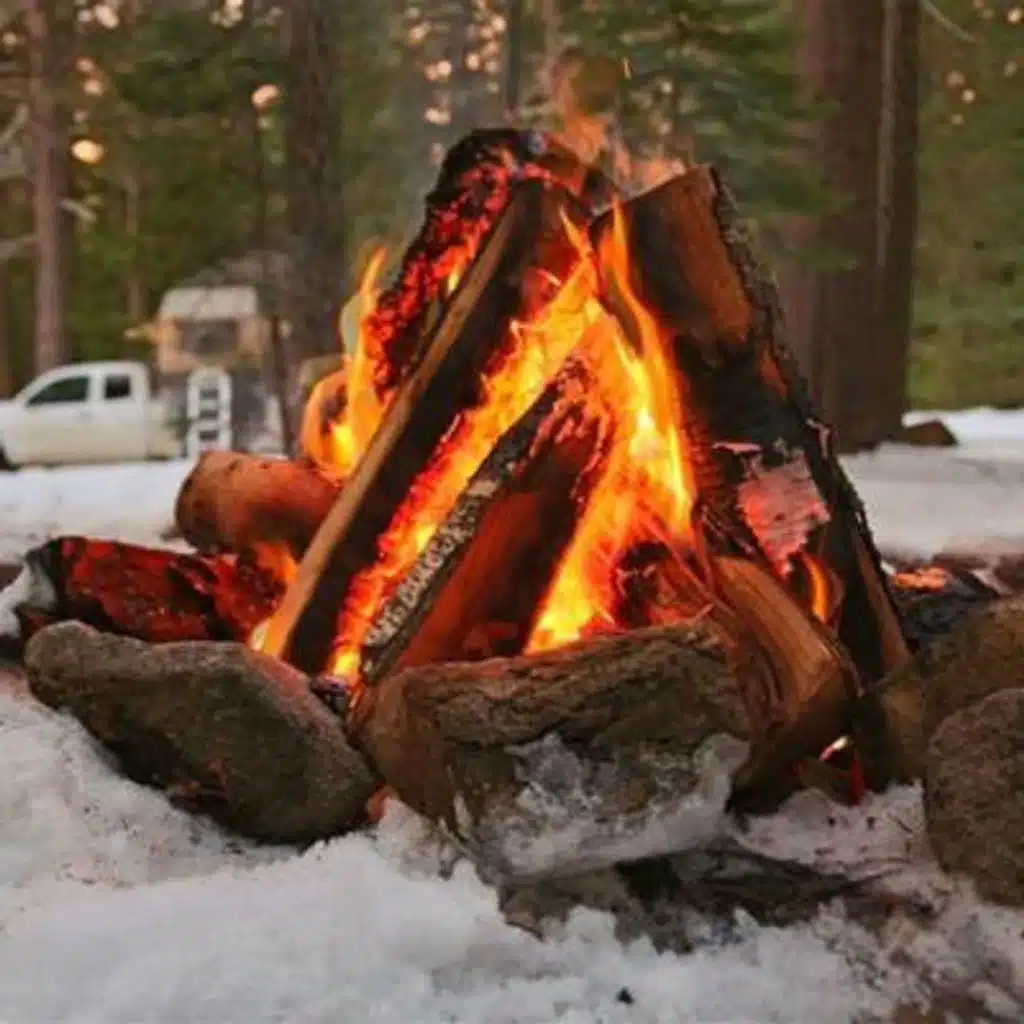 Snowy Winter Fire: Winter ASMR - 10 Hours Sleep Sound