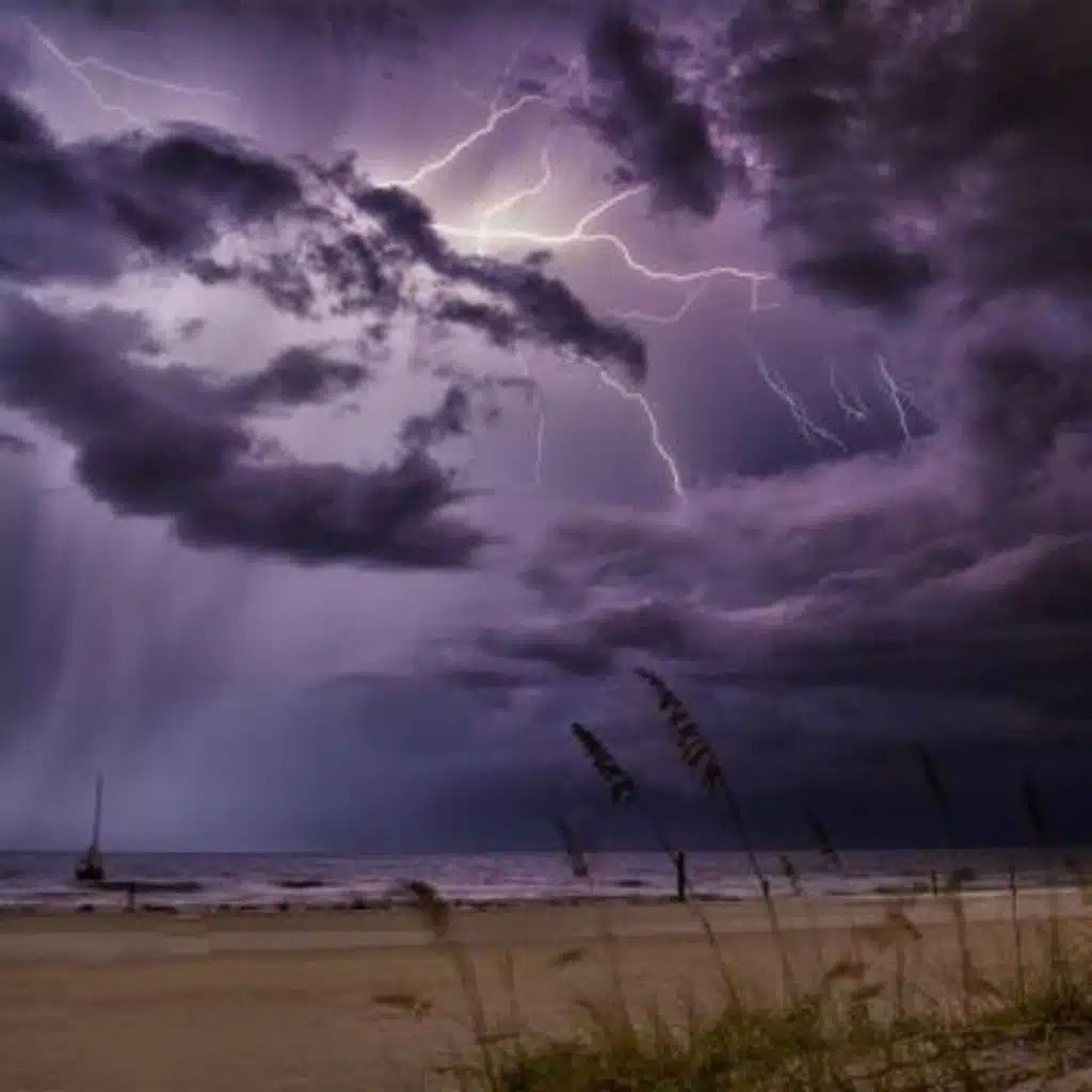 Ocean Storm: Beach Waves, Rain, and Thunder - 10 Hours Sleep Sound