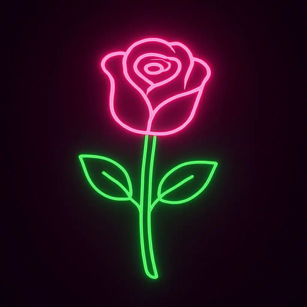 Neon Rose