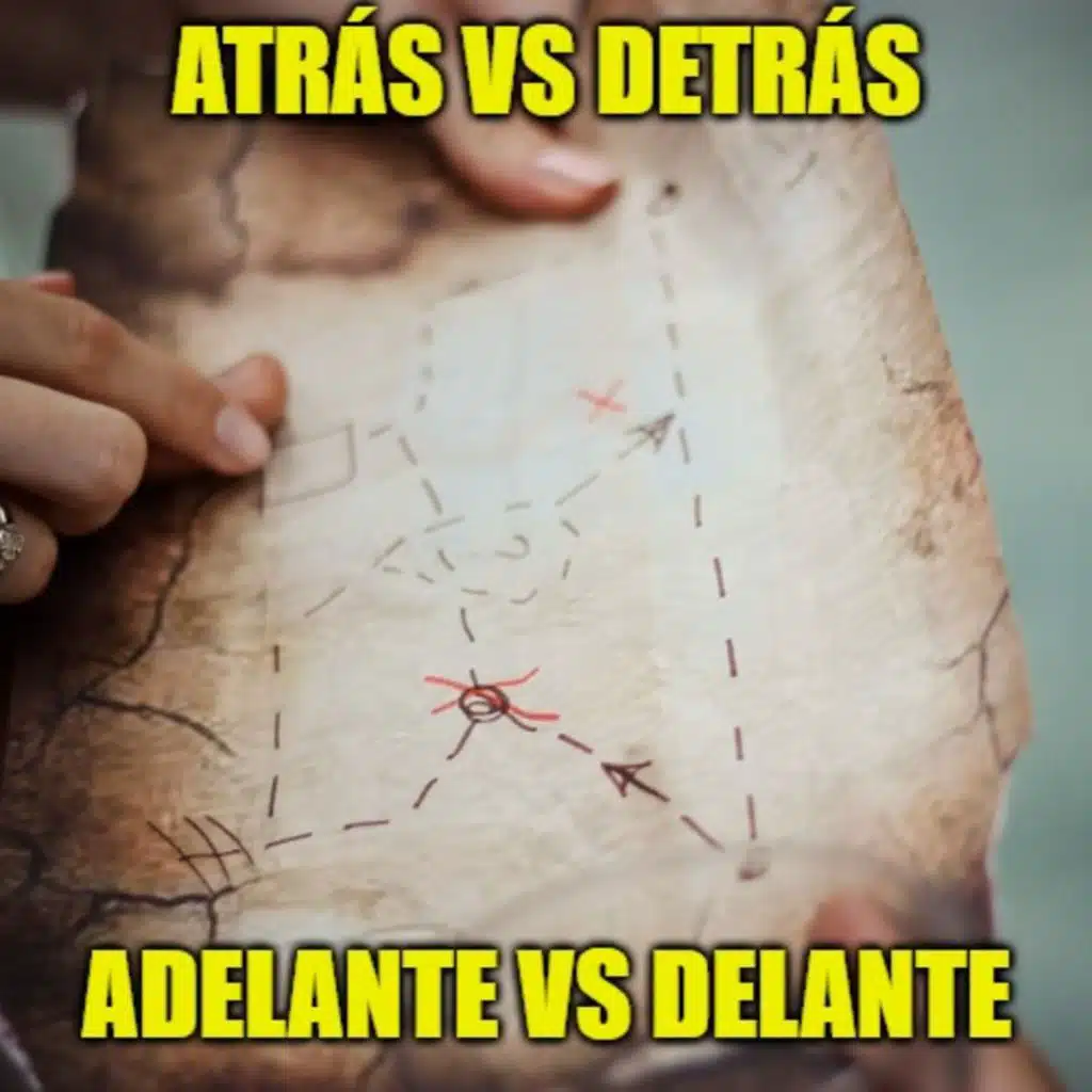 50 Early Intermediate Detrás vs Atrás Delante vs Adelante