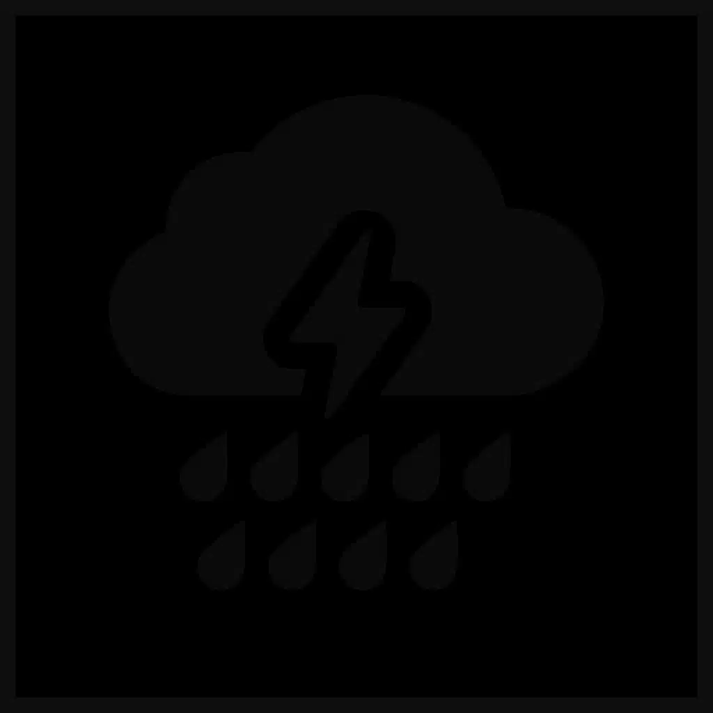 Thunderstorm and Rain (Black Screen Thunderstorm and Rain Sounds for Sleeping - One Hour)
