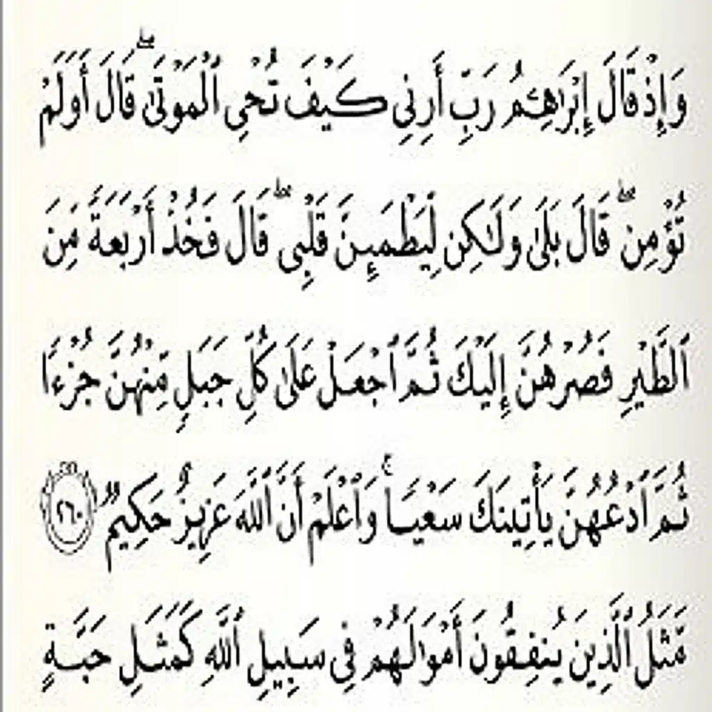 وإذ قال ابراهيم رب أرني كيف تحيي الموتى