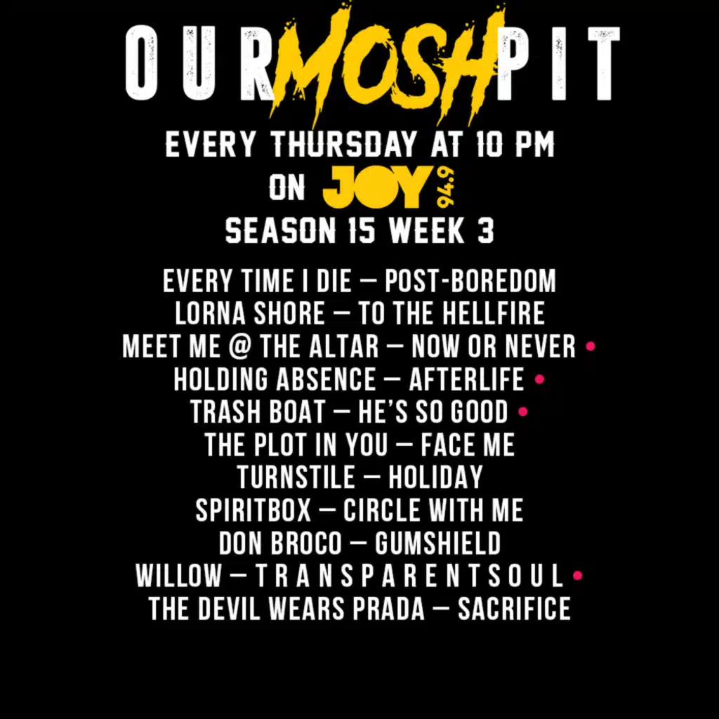 Our Mosh Pit – Season 15 Episode 3 (Favourite International Tracks of 2021)