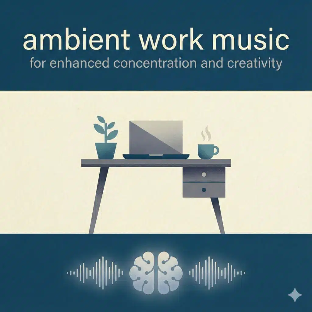 Ambient work music for enhanced concentration and creativity