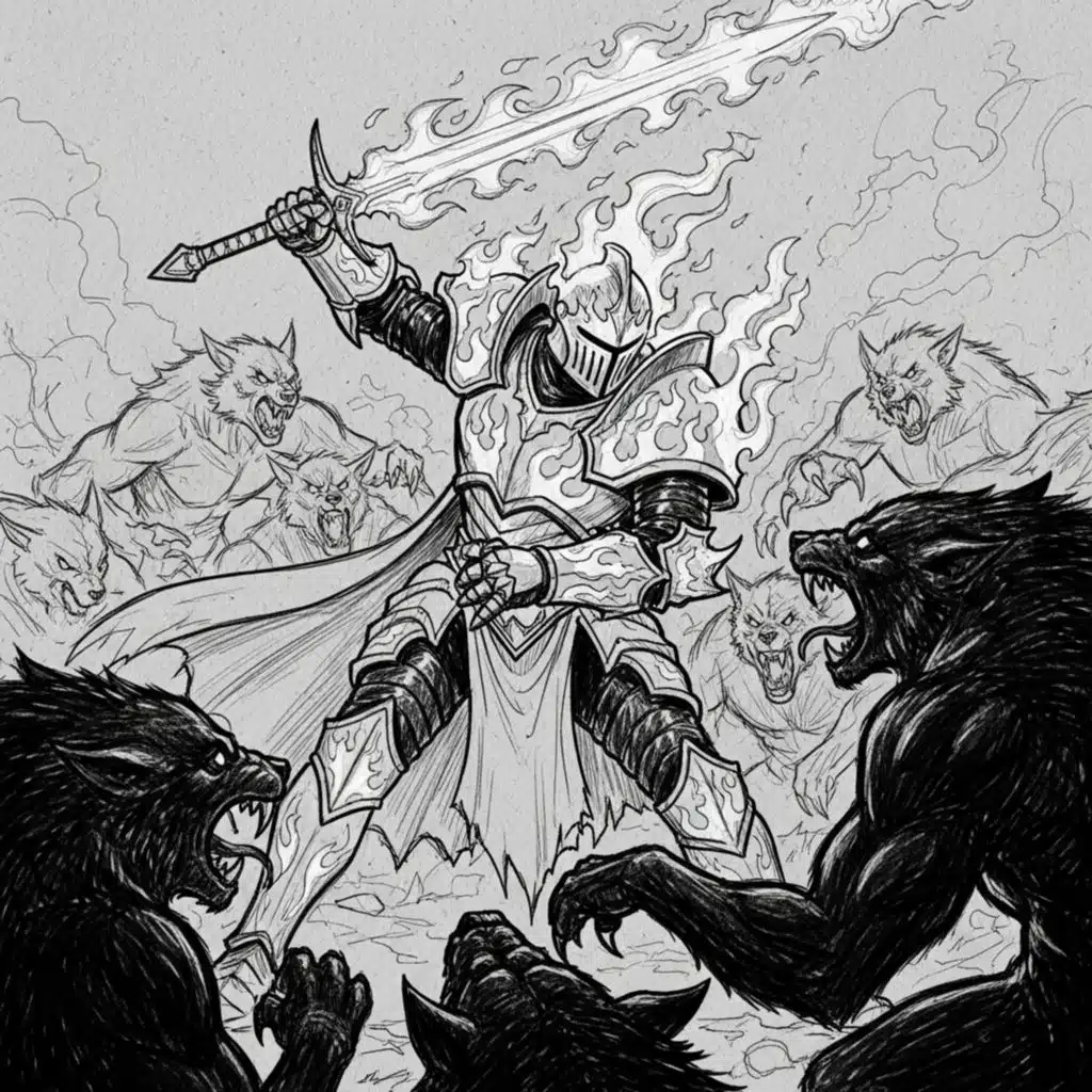 Посланник судьбы, огонь и тьма...