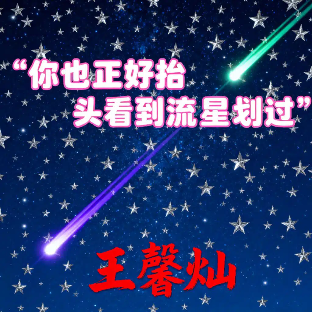 你也正好抬头看到流星划过