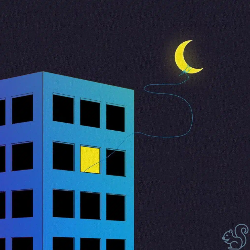 late at night