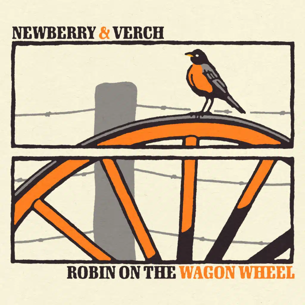 Robin On The Wagon Wheel
