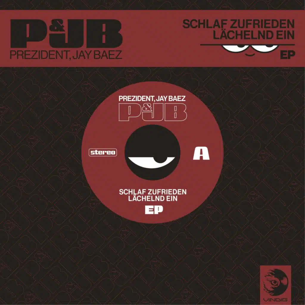 Schlaf zufrieden lächelnd ein