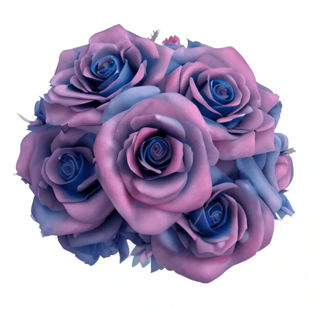 Bouquet Of Blue Roses