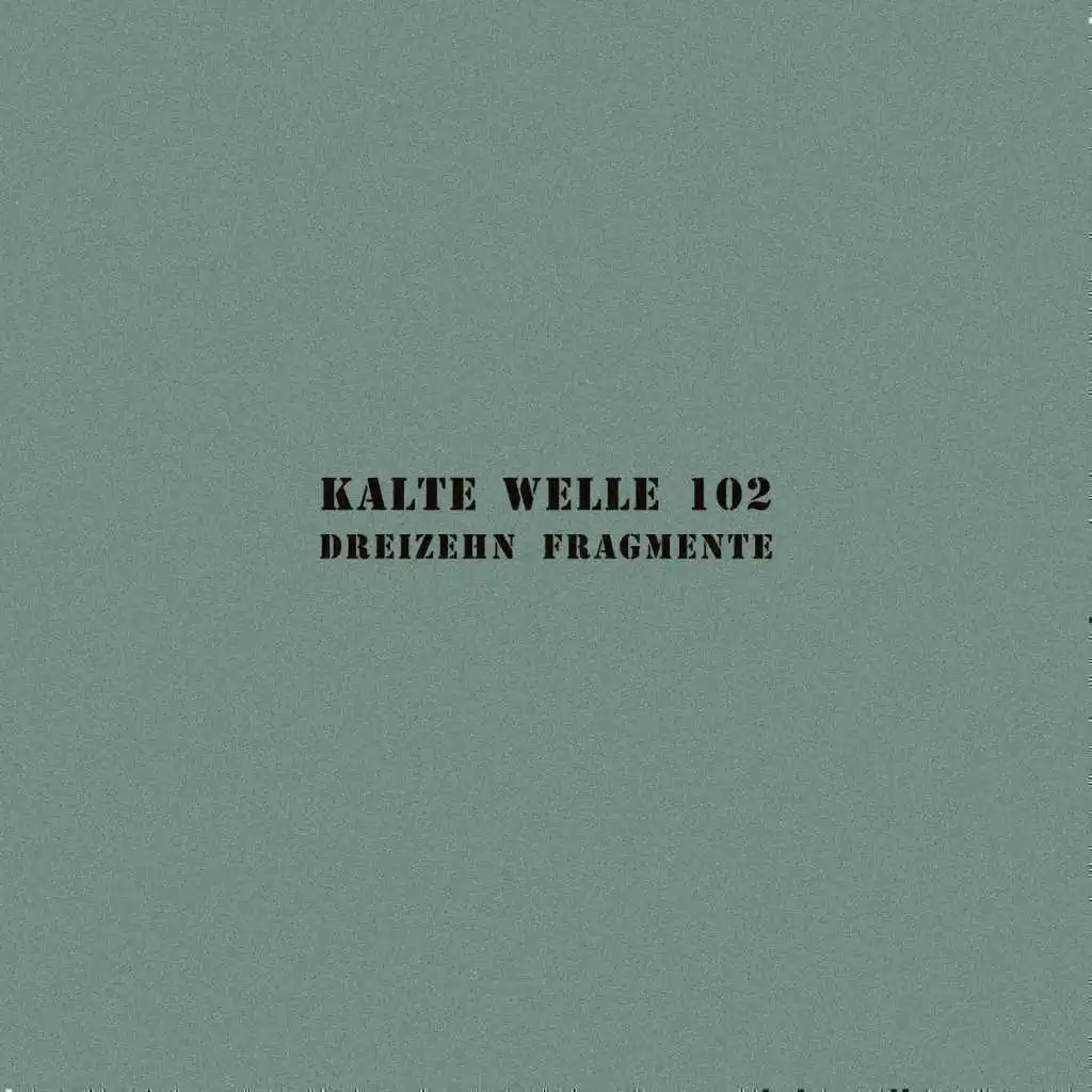 Kalte Welle 102 - Dreizehn Fragmente