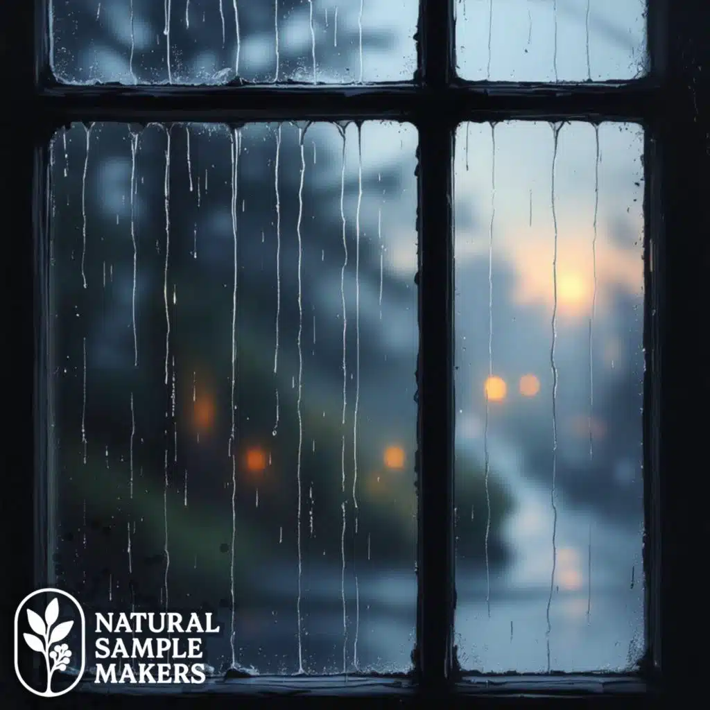 Soft Rain Near the Window: A Quiet Night of Falling Water