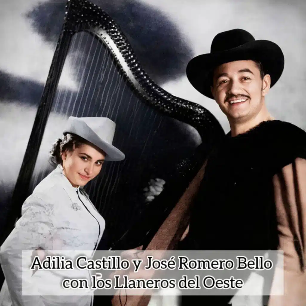 Adilia Castillo y José Romero Bello Con los Llaneros del Oeste
