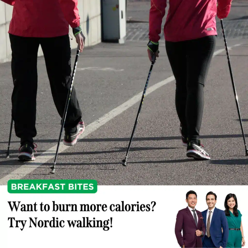 Breakfast Bites: Wanna burn more calories? Try Nordic walking!