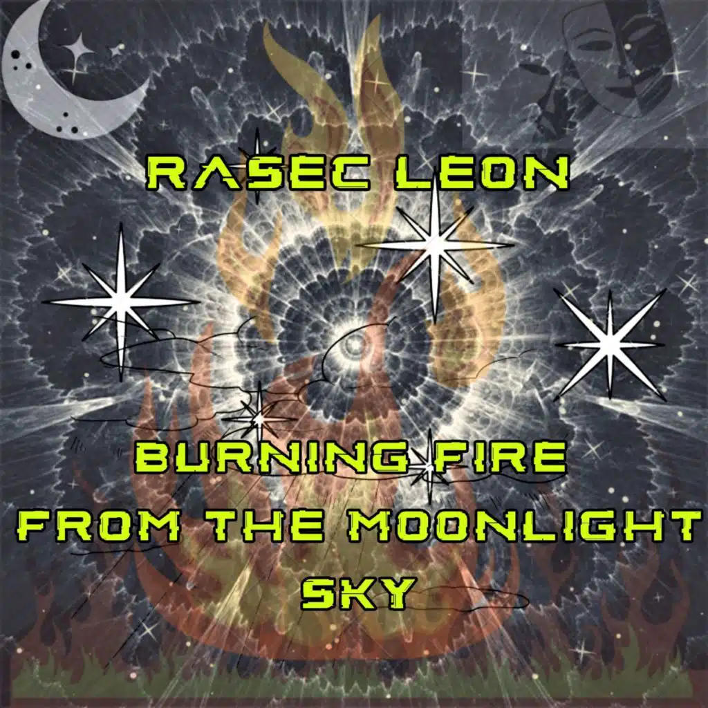 Burning Fire From The Moonlight Sky