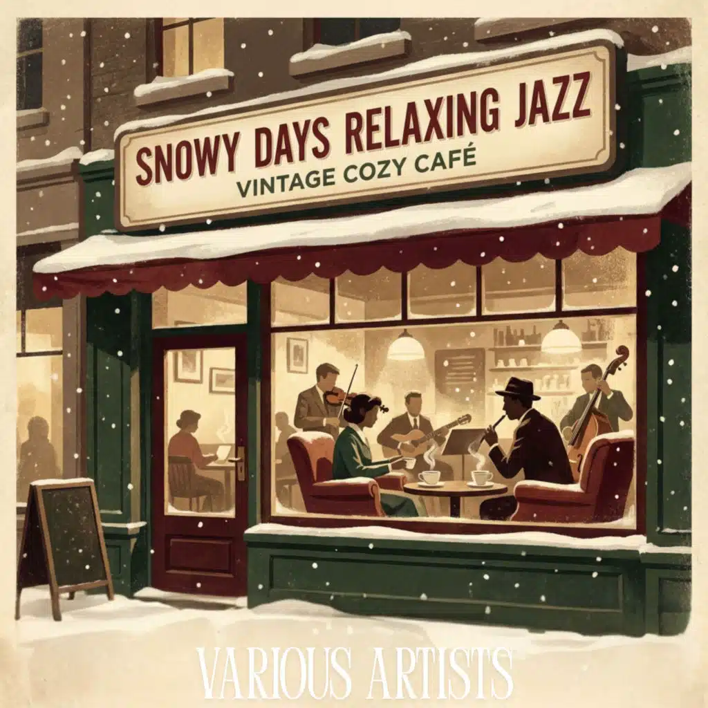 Snowy Days Relaxing Jazz: Vintage Cozy Café