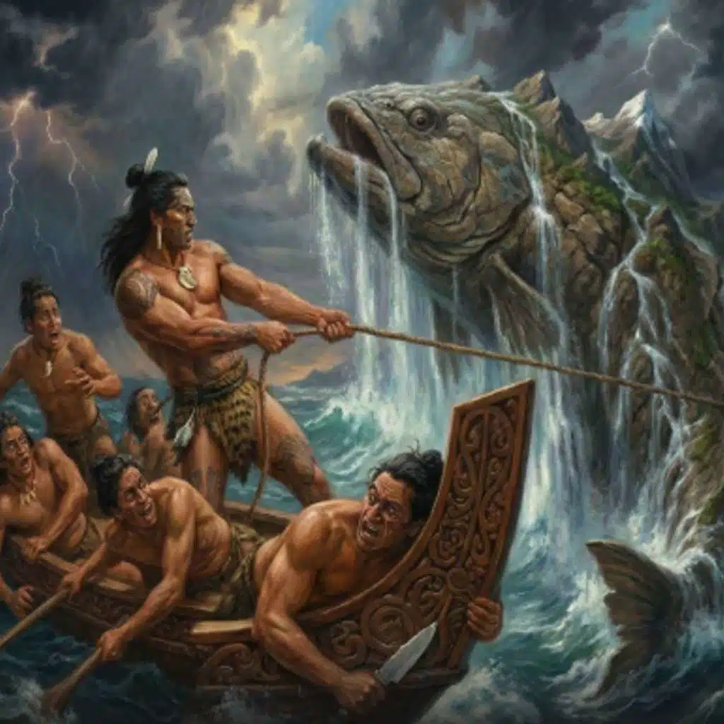 738. Maui el Pescador (Mito Nueva Zelandia)