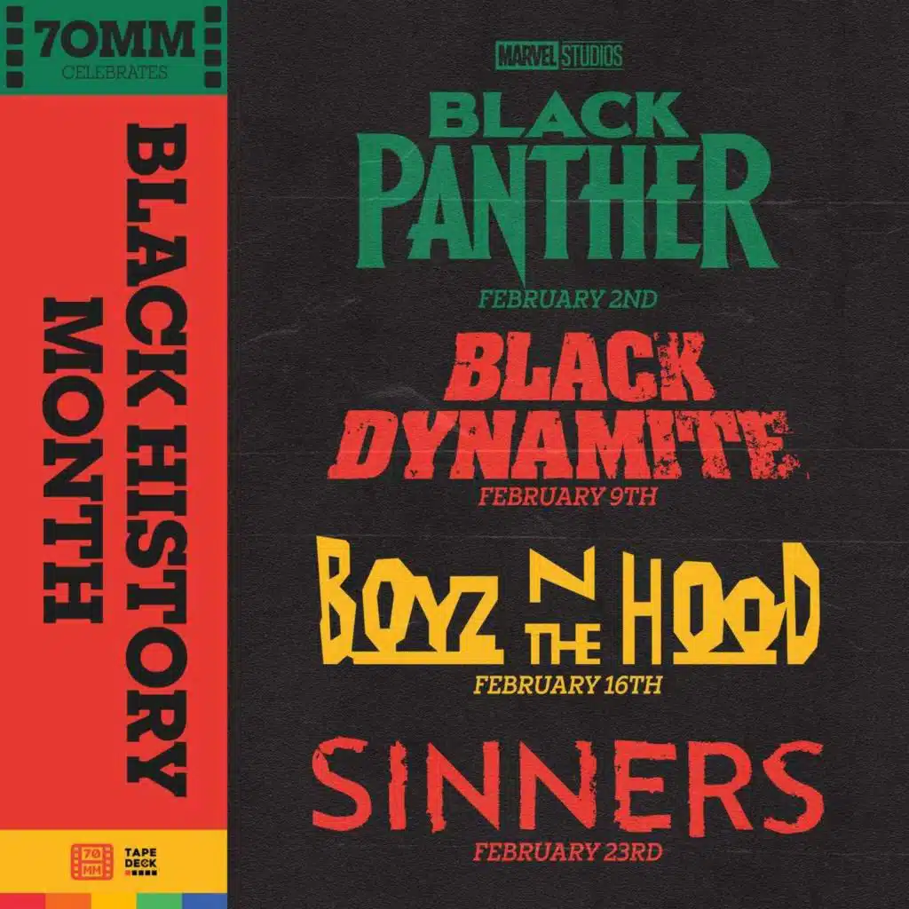 70mm celebrates... BLACK HISTORY MONTH
