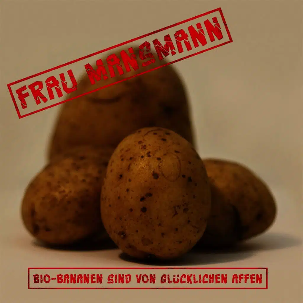 Bio-Bananen sind von glücklichen Affen