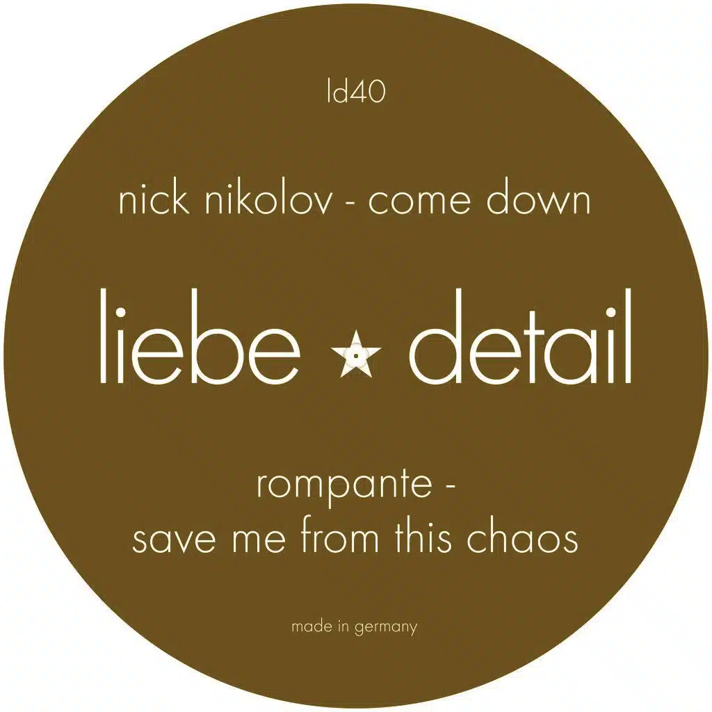 Come Down / Save Me from This Chaos