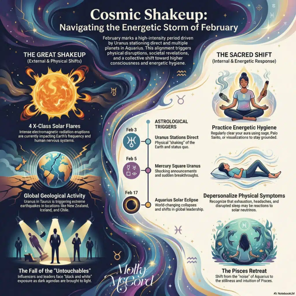 Weekly Intuitive Astrology Feb 4 to 11 ~ Uranus Direct, Algol, Mercury Venus in Pisces
