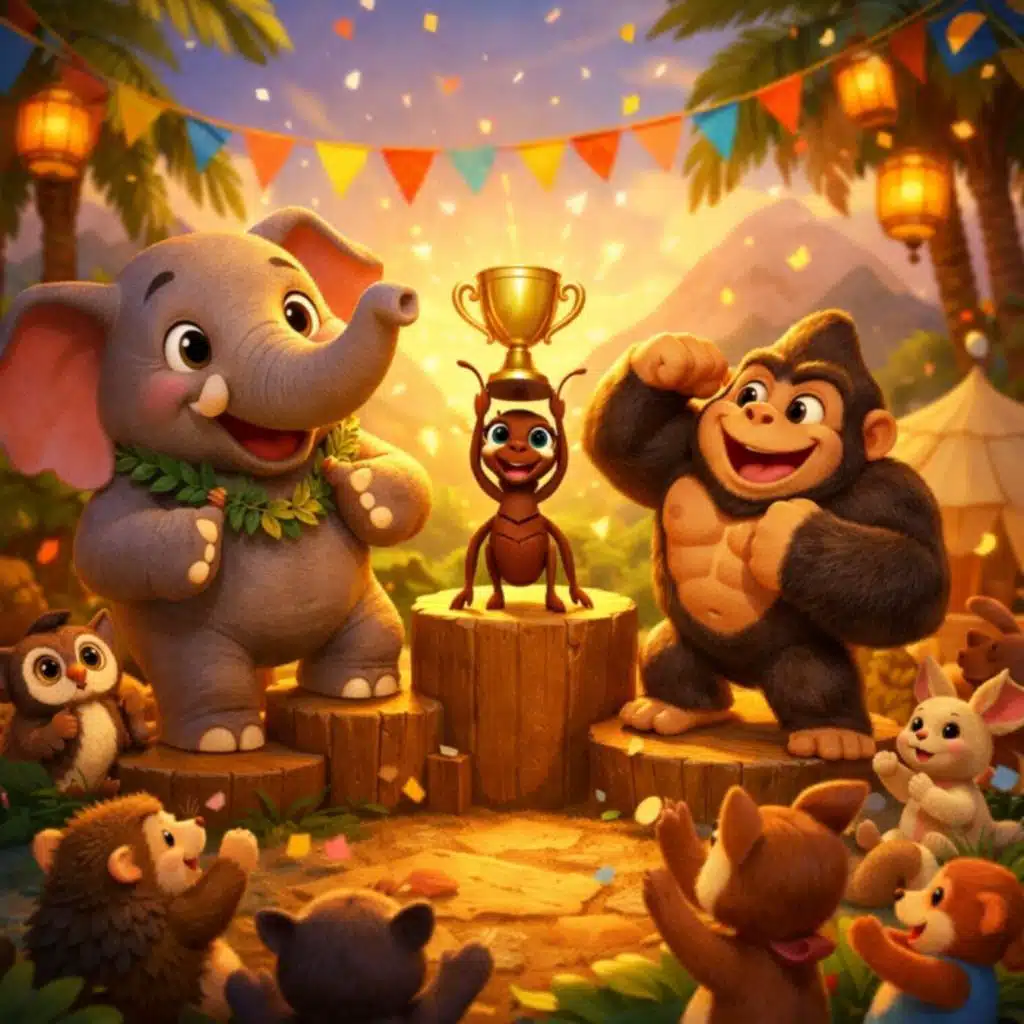 طابت ليلتكم يا حيوانات الغابة القوية