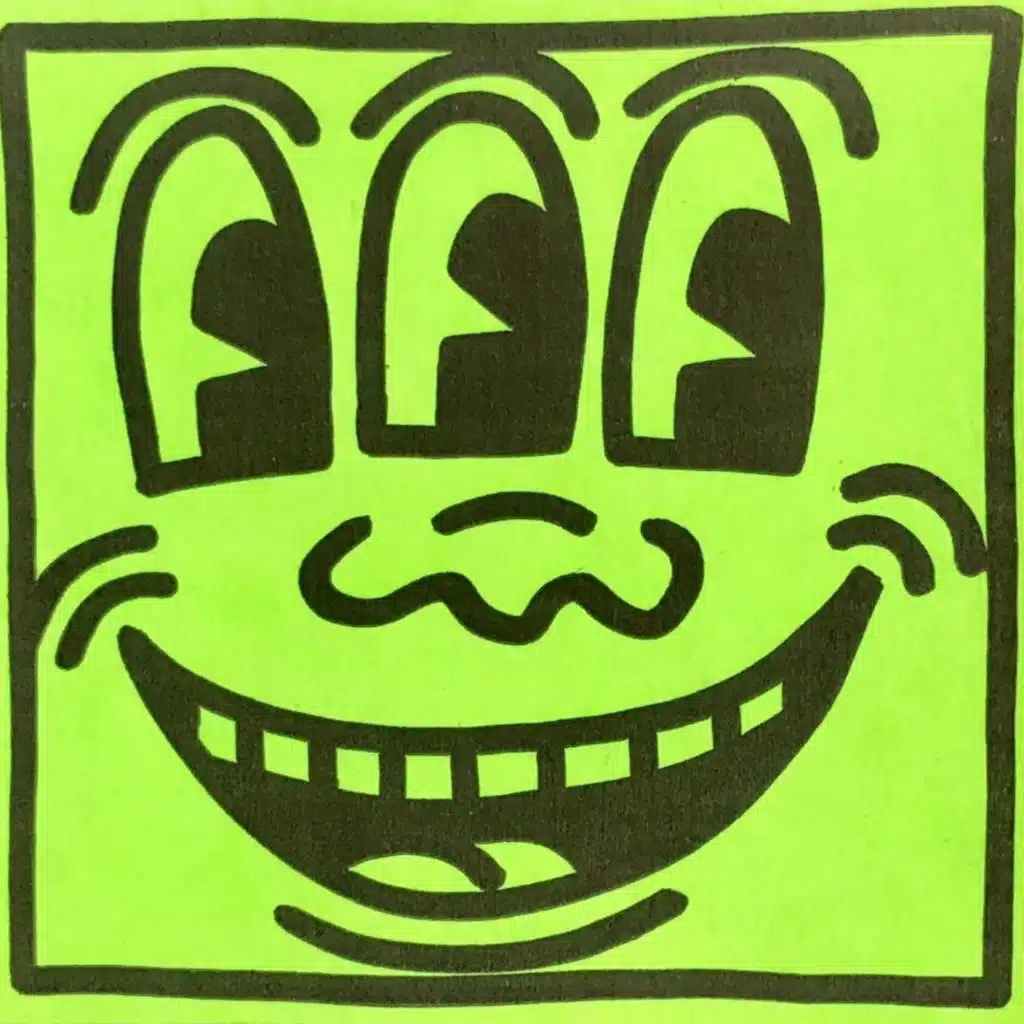 Keith Haring | Three Eyed Smiley Face