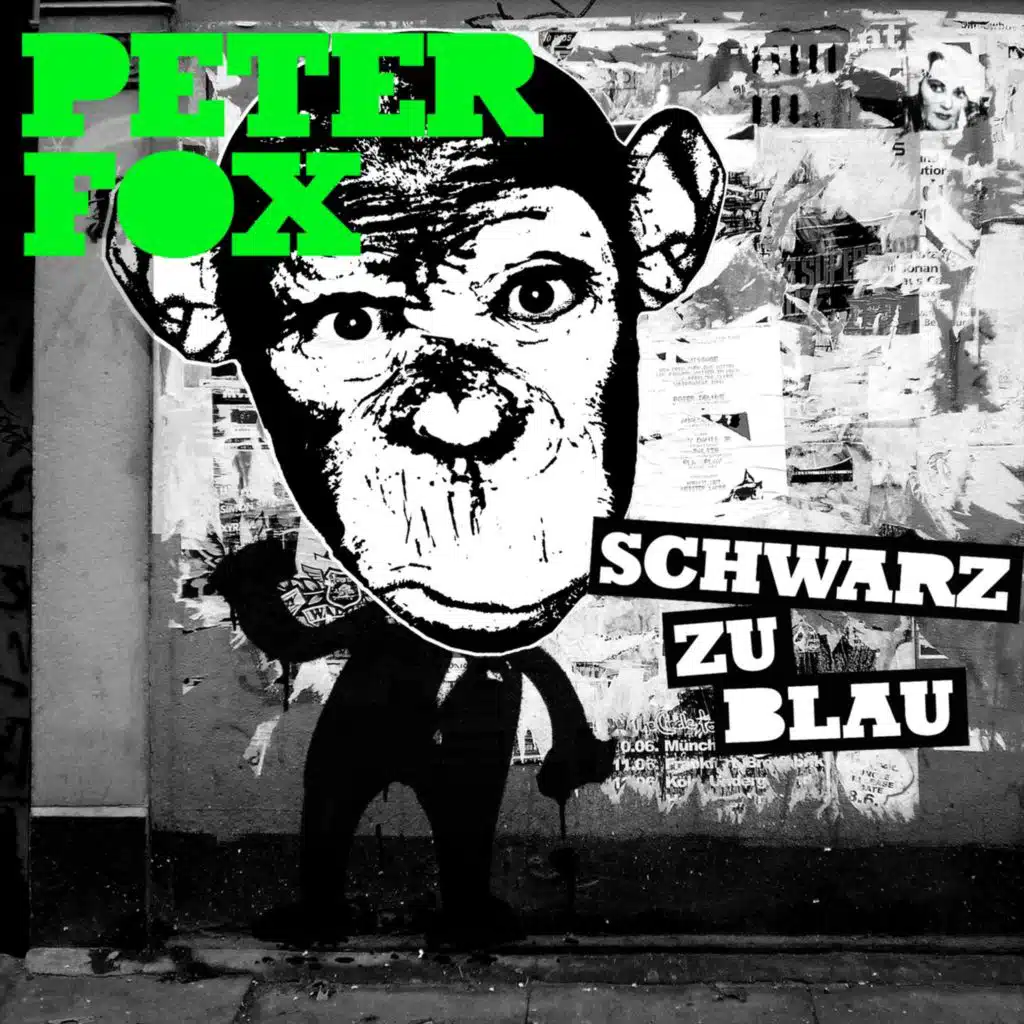 Schwarz zu blau