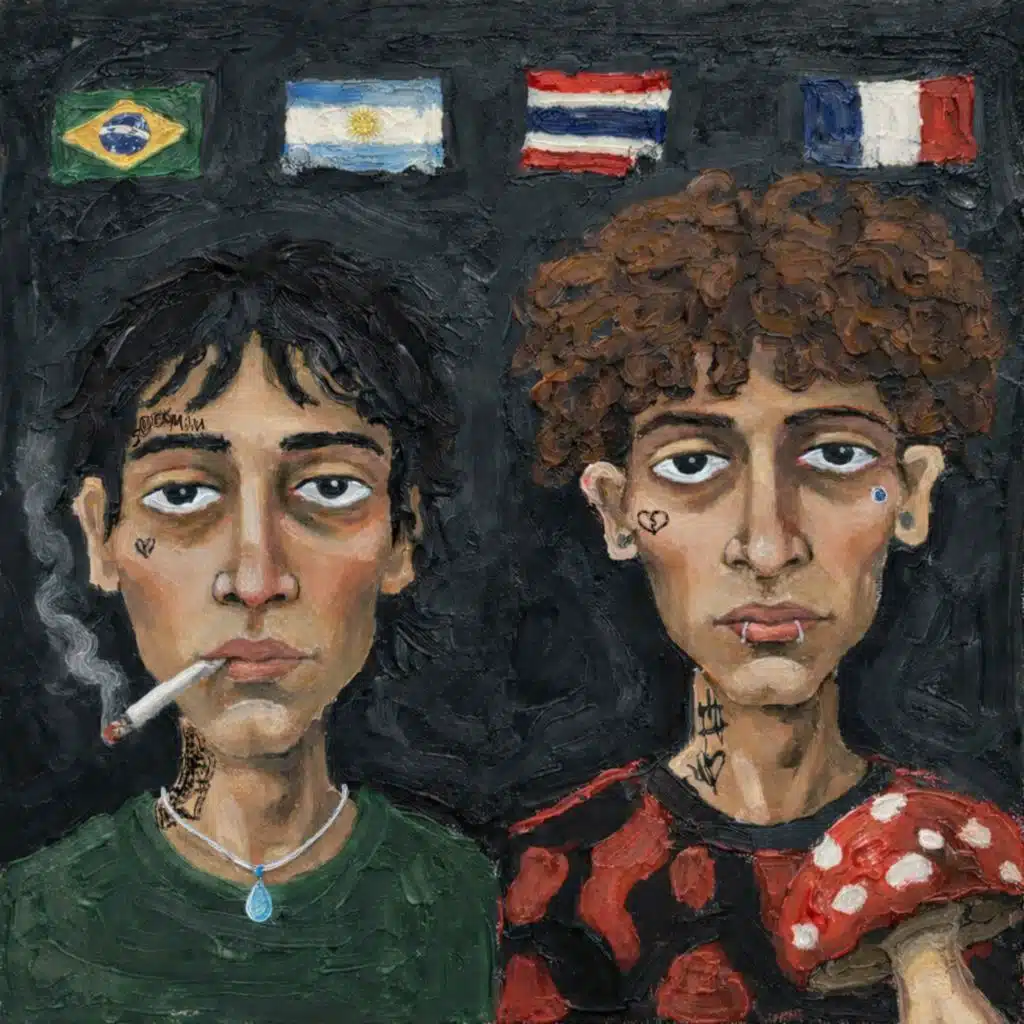 Fumei Mais um Cigarro Com um Designer da França