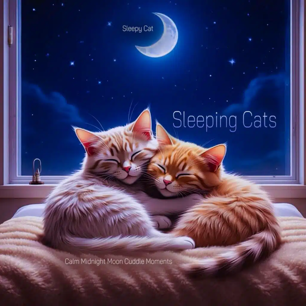 Sleeping Cats - Calm Midnight Moon Cuddle Moments