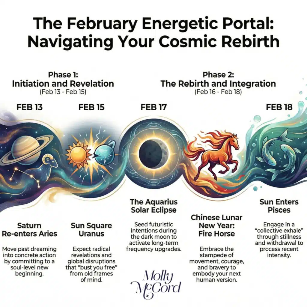 Weekly Intuitive Astrology Feb 11 to 18 ~ Saturn in Aries, Aquarius Solar Eclipse, Sun in Pisces