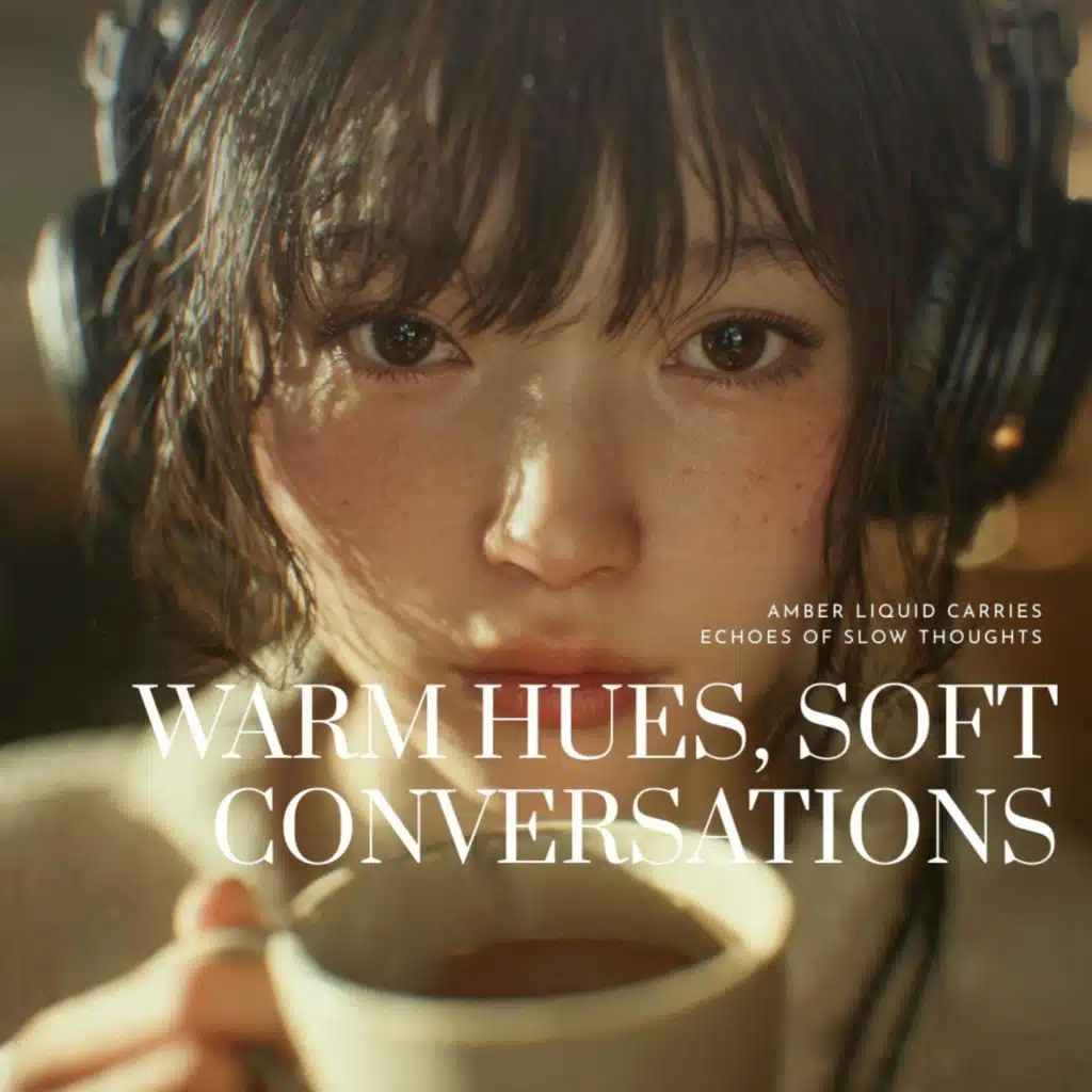 Amber liquid carries echoes of slow thoughts : Warm Hues, Soft Conversations