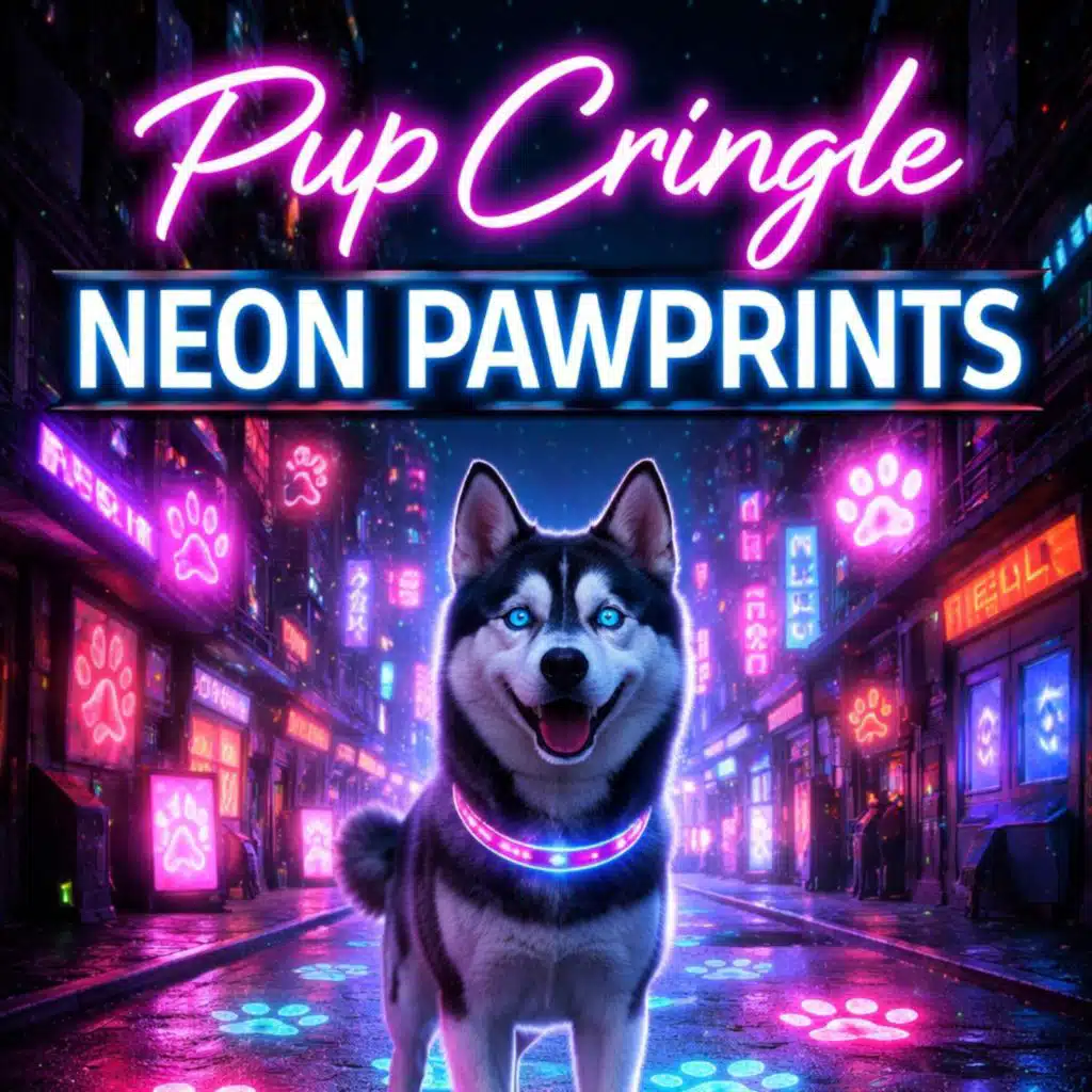 Neon Pawprints
