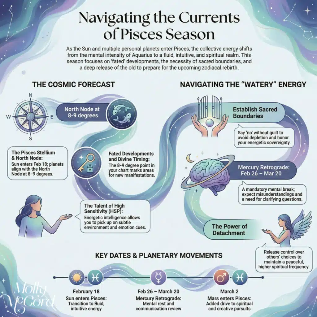 Fated Developments During Pisces Season and Pisces Soul Growth Themes ~ 2026 Astrology
