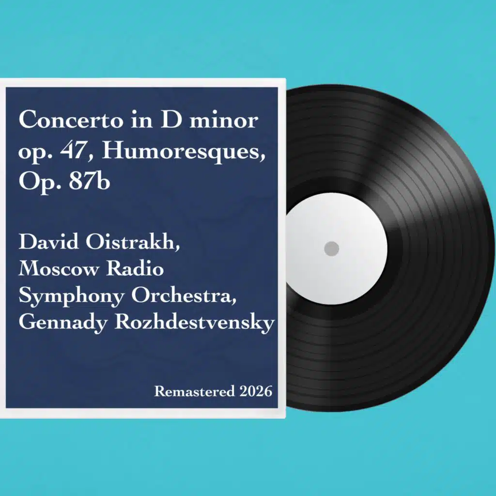 Concerto in D minor, Op. 47, Humoresques, Op. 87b: Remastered 2026