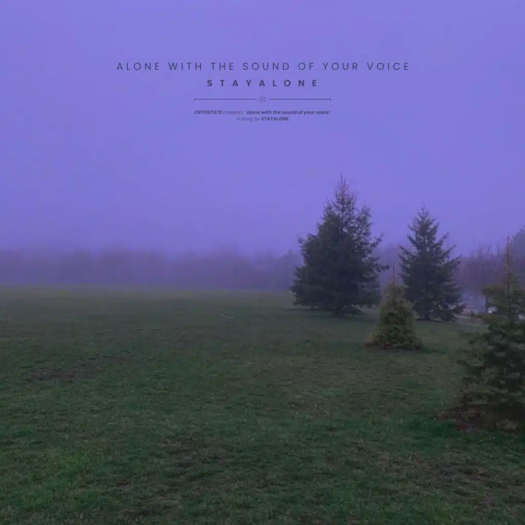 alone with the sound of your voice
