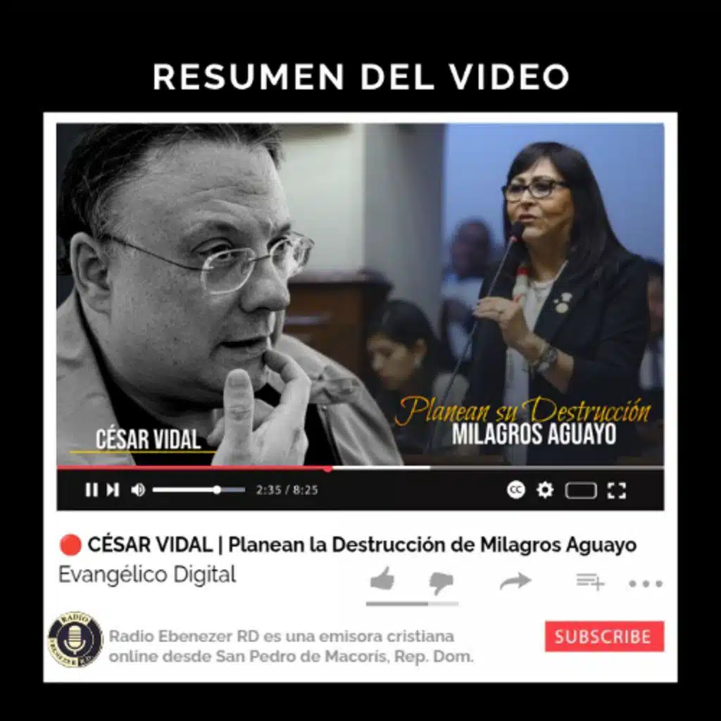 🆕Vídeo Resumen _ CÉSAR VIDAL _ Planean la Destrucción de Milagros Aguayo