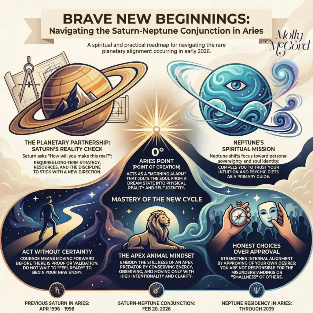 Brave New Soul Beginnings with Saturn-Neptune Conjunction at 0 degrees Aries ~ 2026 Astrology