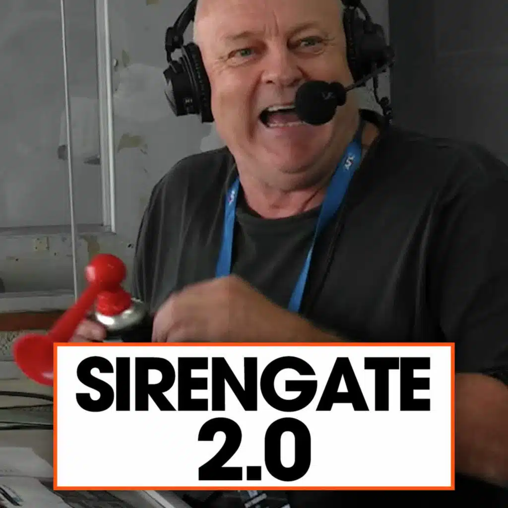 Billy brings his own air horn to Ikon Park!
