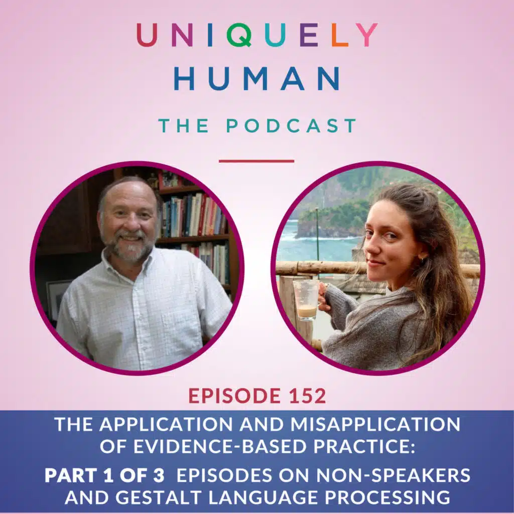 The Application and Misapplication of Evidence-based Practice: Part 1 of 3  Episodes on Non-Speakers and Gestalt Language Processing
