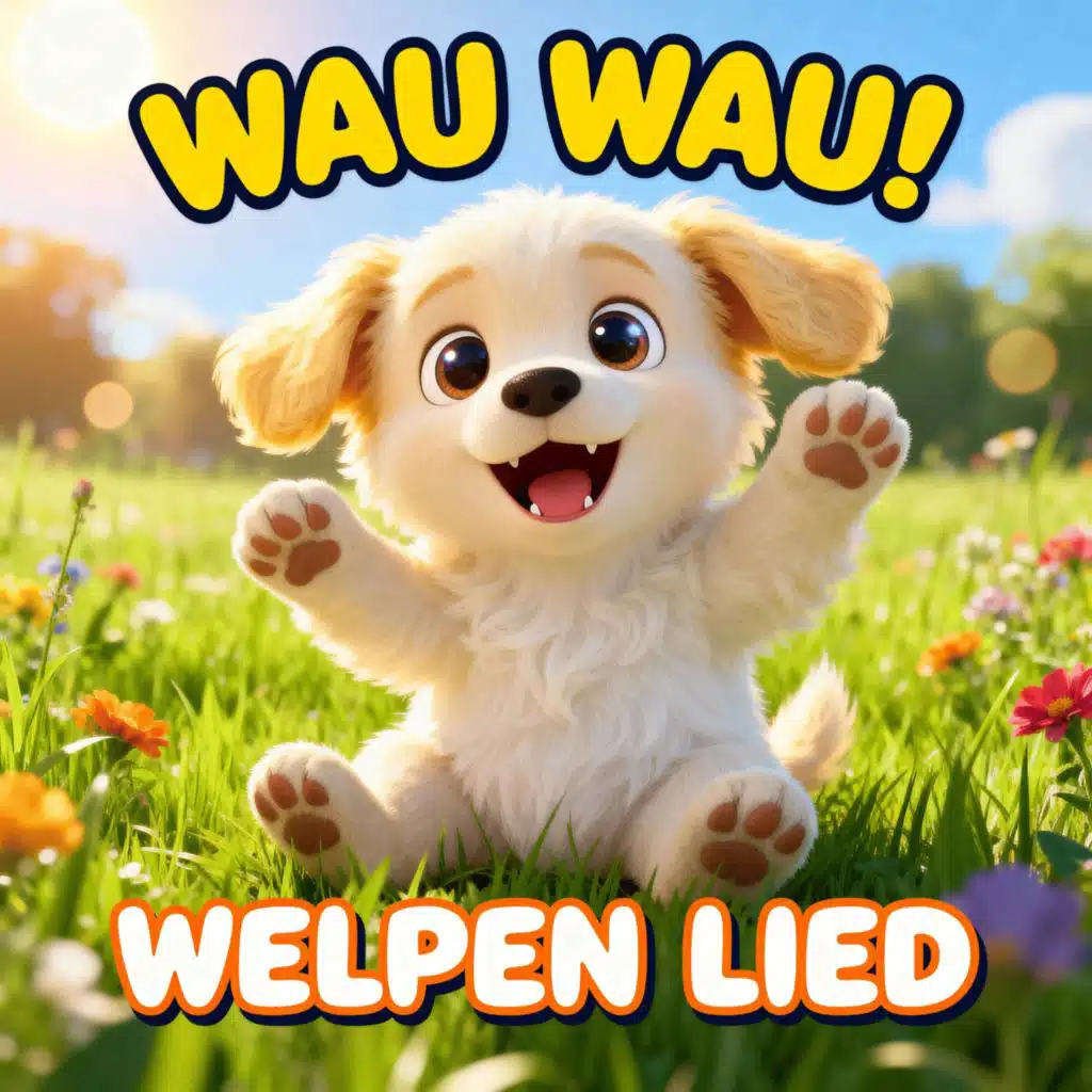 Fröhliches Welpenlied | Wau Wau kleiner Hund | Kinderlieder zum Mitmachen
